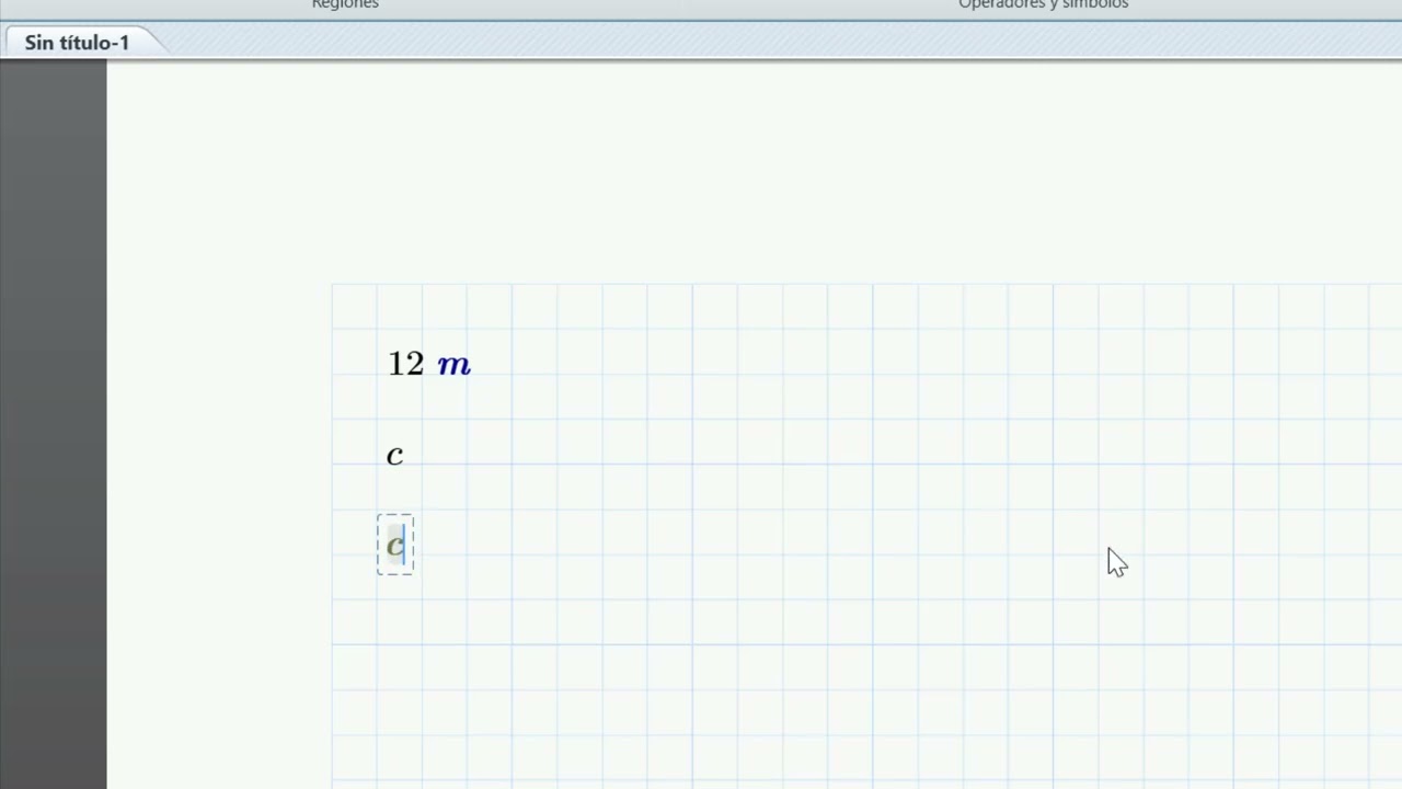 Unidades y rótulos en MATHCAD