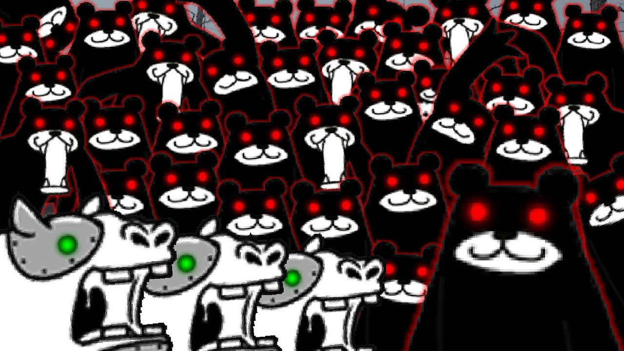 Vs 100 Assassin Bears!! - Ashen Rain (3 stars) [The Battle Cats]