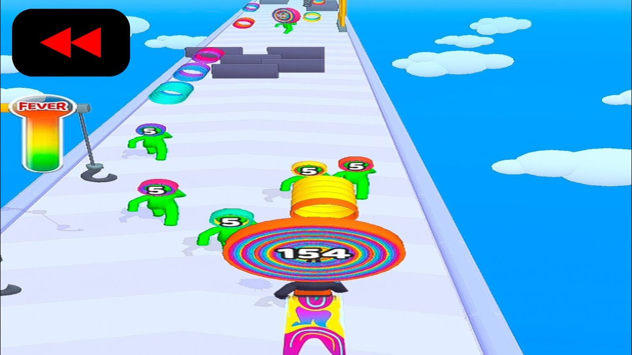 Reverse Gameplay in Layer Man 3D: Run & Collect