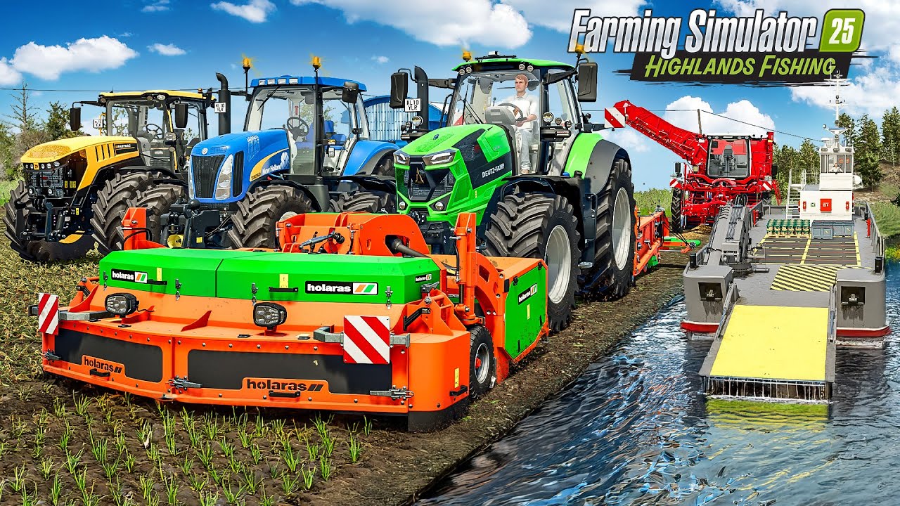 LS25 Highlands Fishing Edition: Schiffe, Fahrzeuge, Zwiebeln und Fische im Farming Simulator 25!