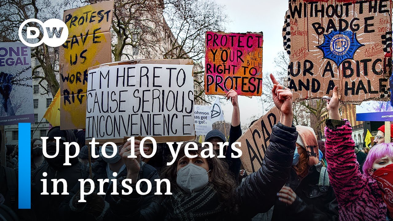UK bill 'limiting' right to protest sparks outrage | DW News