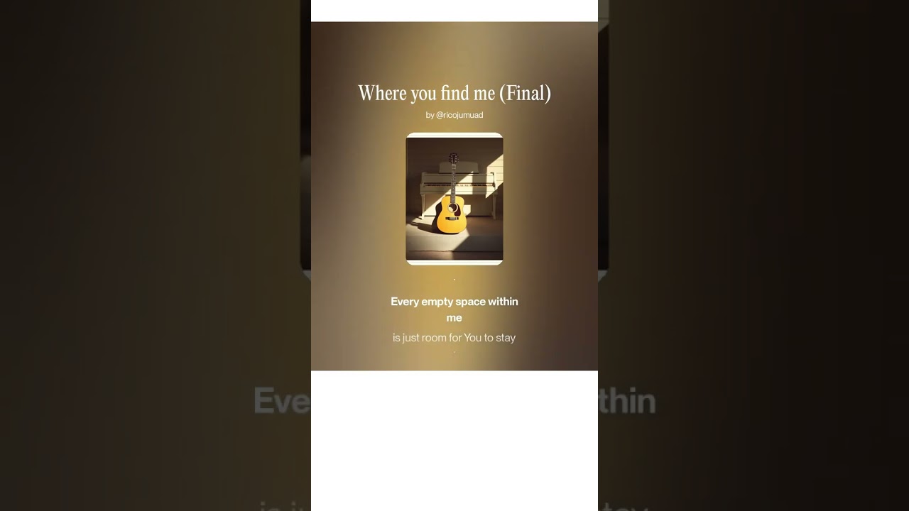Where you find me Lord