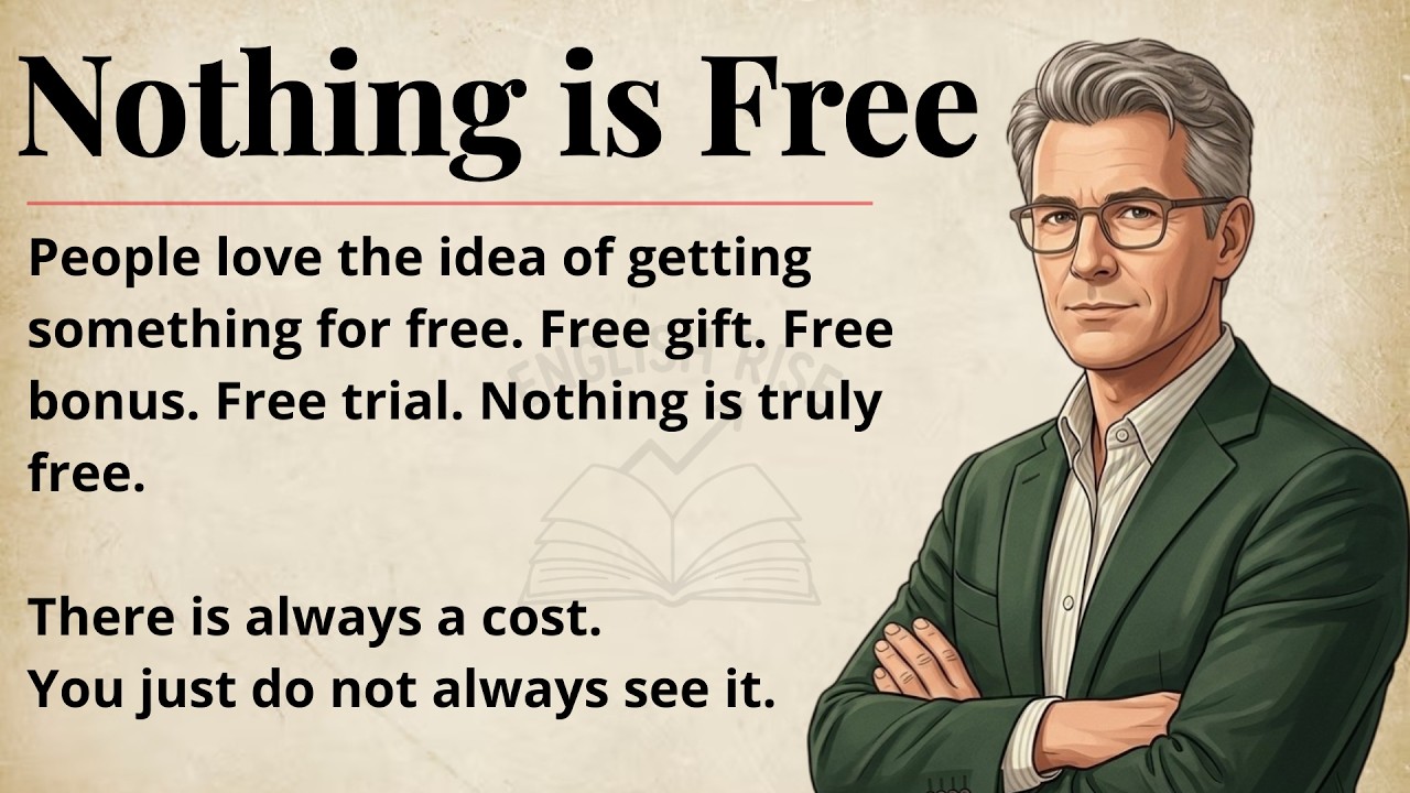 Nothing is Free || Improve Your English Fluency || Graded Reader