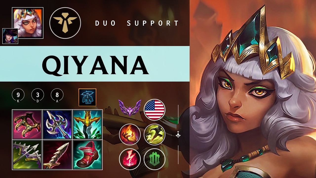 Qiyana Support vs Sona - NA Master Patch 26.05