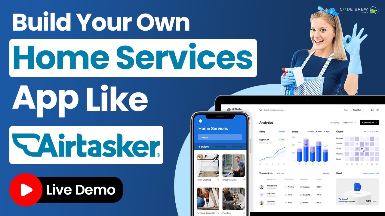 Как создать собственное приложение для оказания услуг на дому, подобное Airtasker, в 2026 году