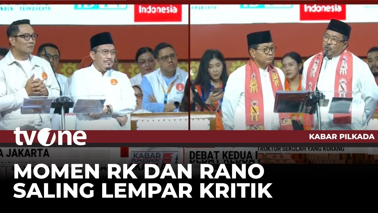 SERU! RK vs Bang Doel Saling Sentil di Debat Ke 2 Pilkada Jakarta | Kabar Pilkada tvOne