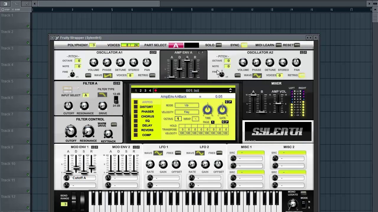 ZHU - Faded FL Studio Синтез главной мелодии в Sylenth1