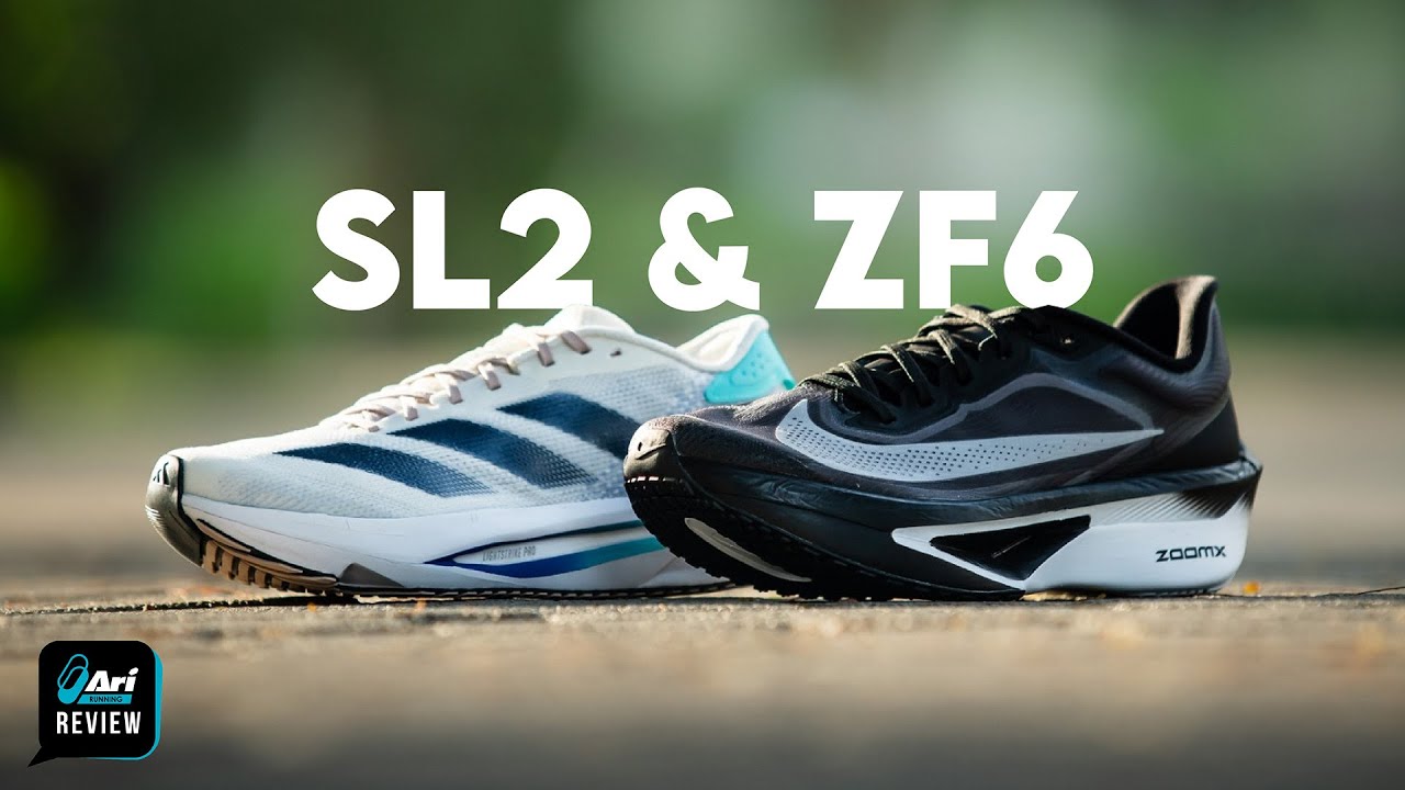 รีวิว รองเท้าวิ่ง Nike Zoom Fly 6 & adidas Adizero SL2 ความเบาในคู่ซ้อม | Ari Running Review EP.195