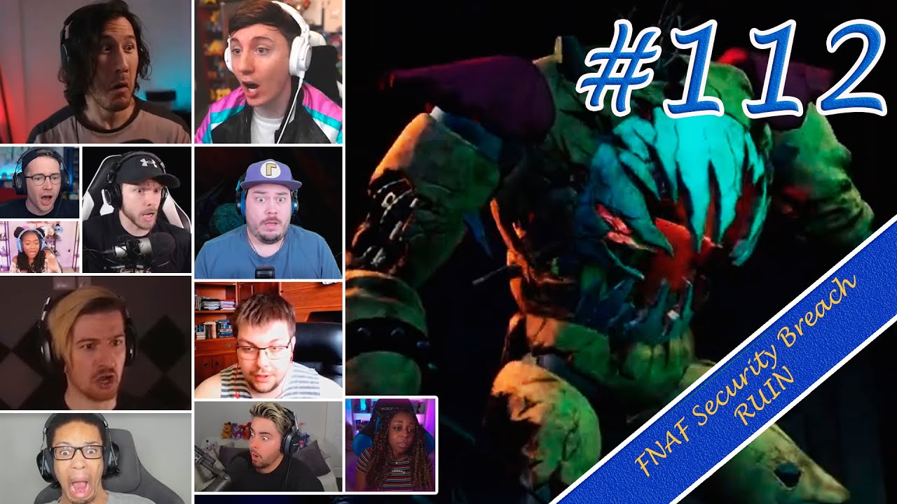 Gamers React to Shattered Prototype Glamrock Freddy in FNAF: Security Breach RUIN [