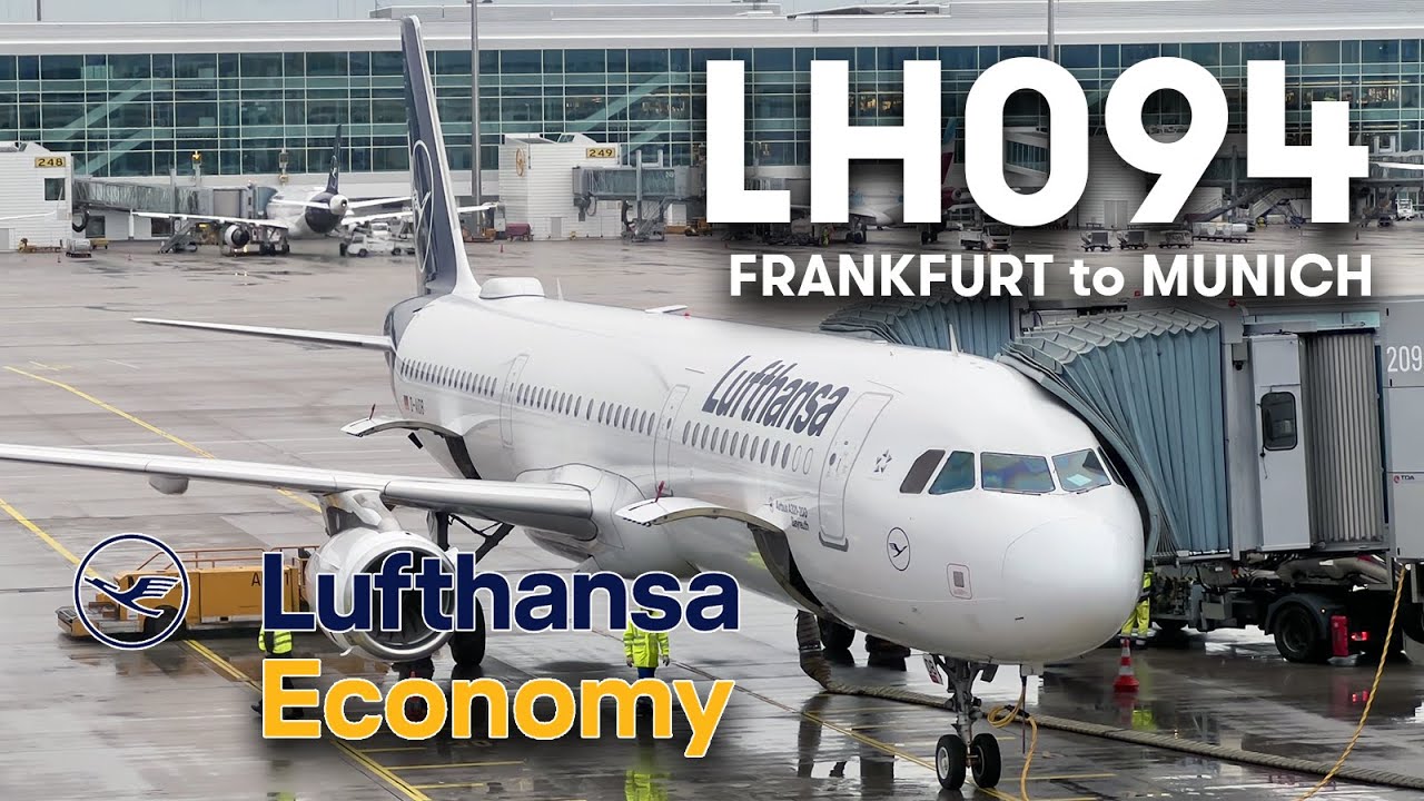 Deutsche Lufthansa ECONOMY | A321 Frankfurt to Munich [4K]