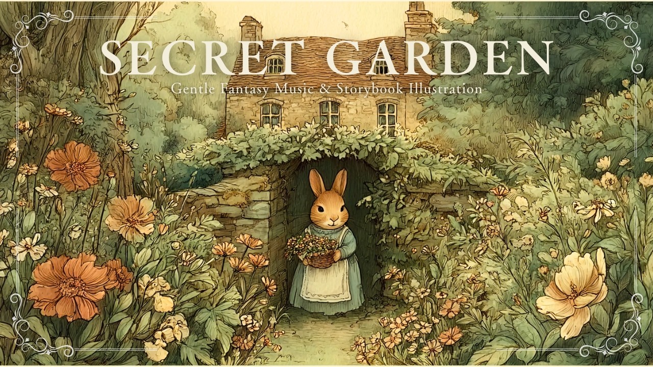 [Celtic Music] Secret Garden in the Deep Forest 🌸 — Gentle Fantasy Music & Storybook Illustration