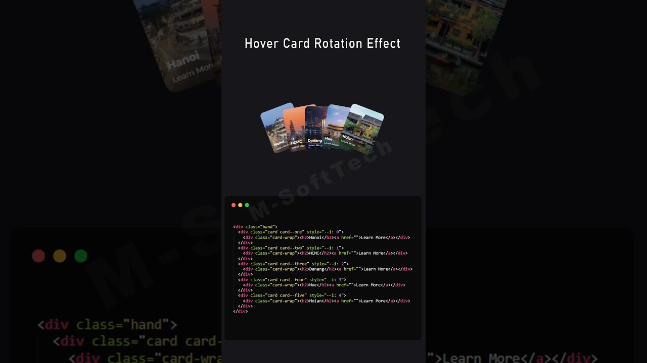 Expanding card hover effect animation using html CSS #card #cardanimation #hovereffect #shorts#viral