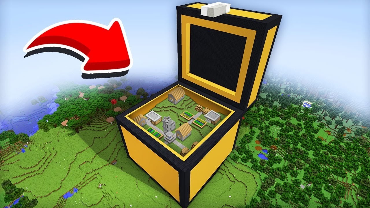 😱 QISHLOQ ULKAN SANDIQ ICHIDA QOLIB KETDI | UZBEKCHA MINECRAFT