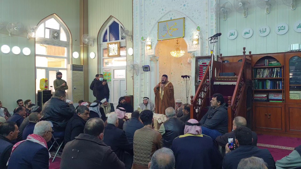 كلمة الشيخ الدكتور عمر محمود السامرائي  في توديع جنازة الشيخ قحطان شيخ عشيرة البو رحمن في سامراء