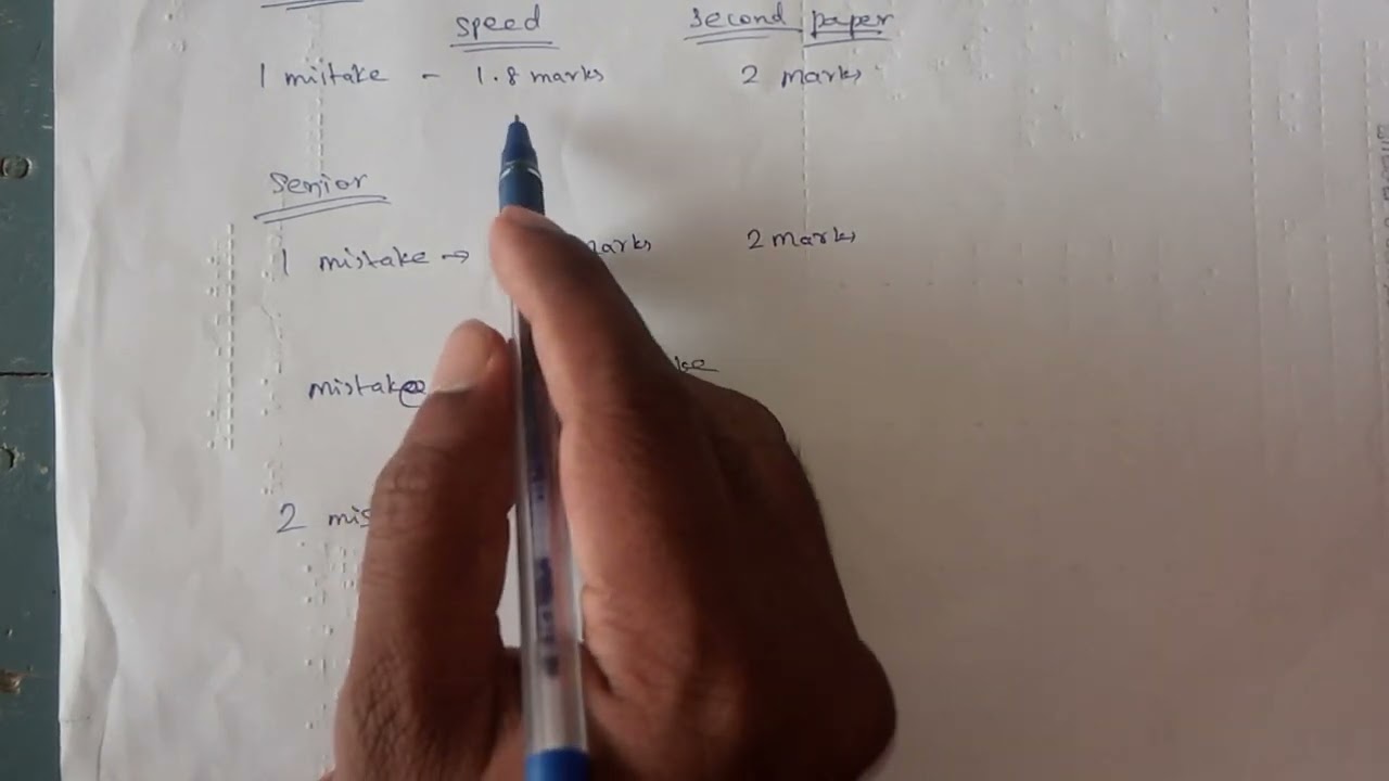Typewriting Mark System | Typewriting class in tamil