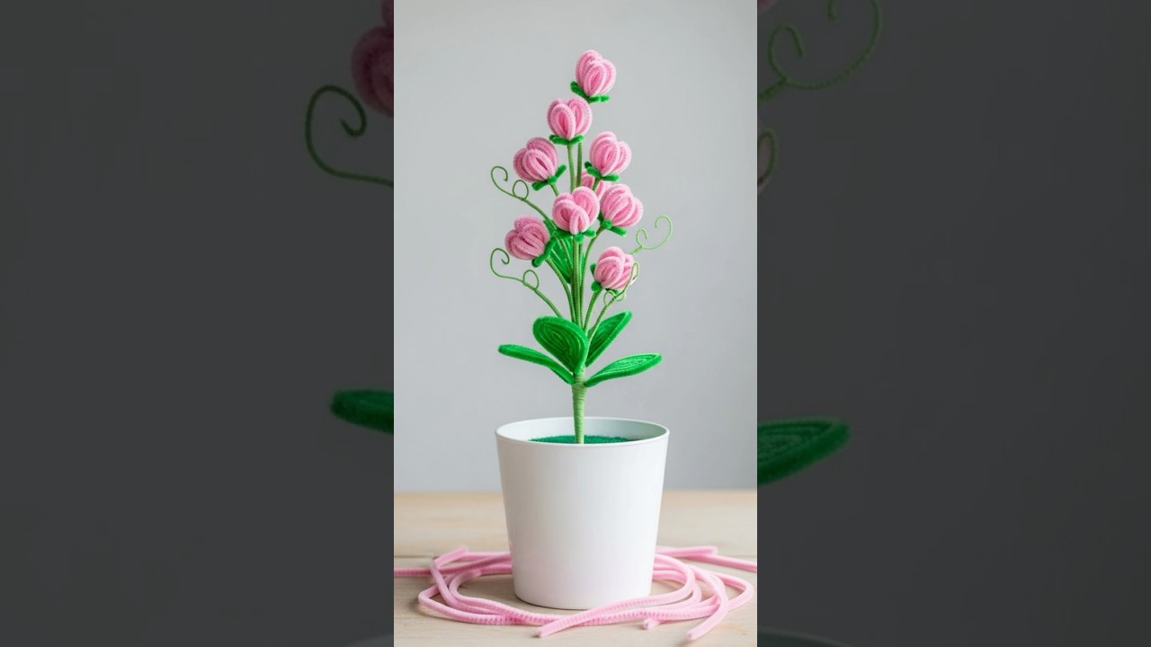 How to Make Pipe Cleaner Flowers: 5 Easy & Beautiful Ideas for Beginners (Ep.142)