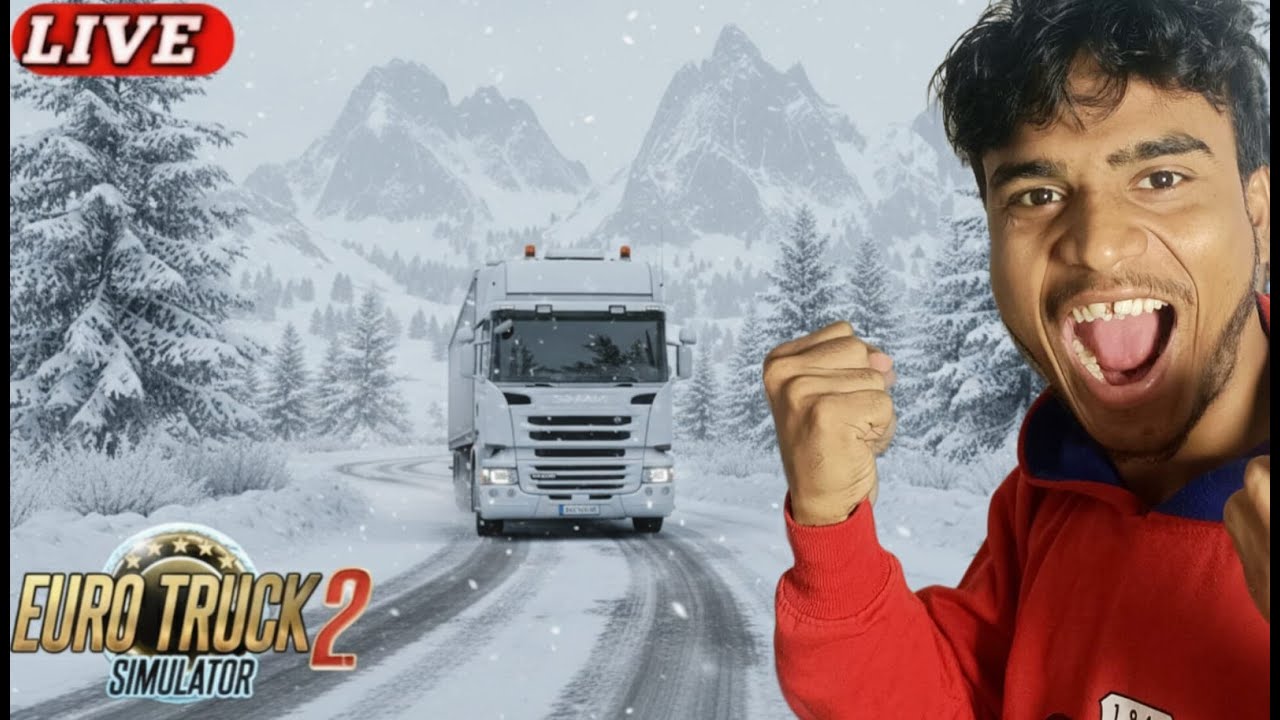 🔴ETS2 Daily  LIVE Day 21 || Heavy Truck vs Heavy Snowfall! ❄️ (Extreme Challenge)