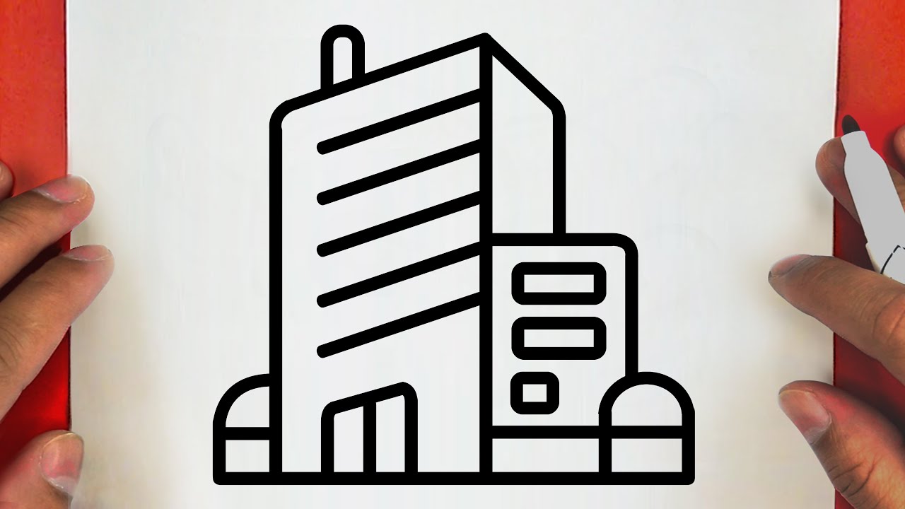 COMO DESENHAR UM EDIFÍCIO DE ESCRITÓRIOS BONITO, PASSO A PASSO, JACKDesenhos