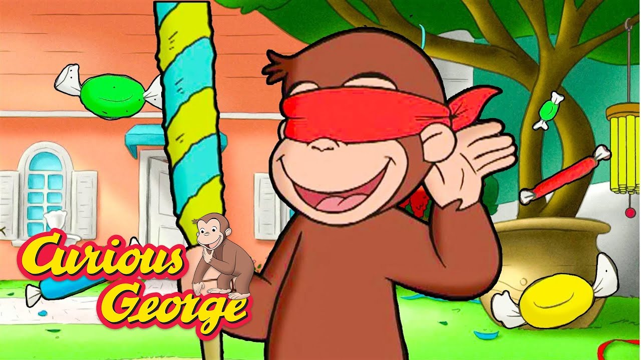 How to Play Pinata!  🐵 Curious George 🐵 Kids Cartoon 🐵 Kids Movies