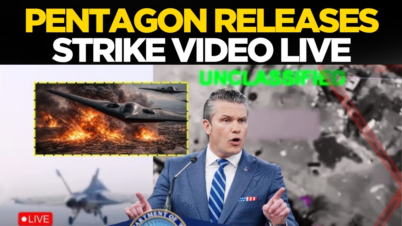 US-IRAN WAR LIVE | Pentagon Releases Footage Of Massive Strikes On Iran Military Targets