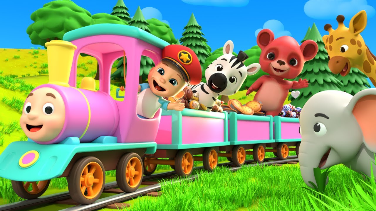 Yummy Candy on the Choo Choo Baby Train! Nursery Rhymes with Animal Friends + More LuLu LaLa Songs