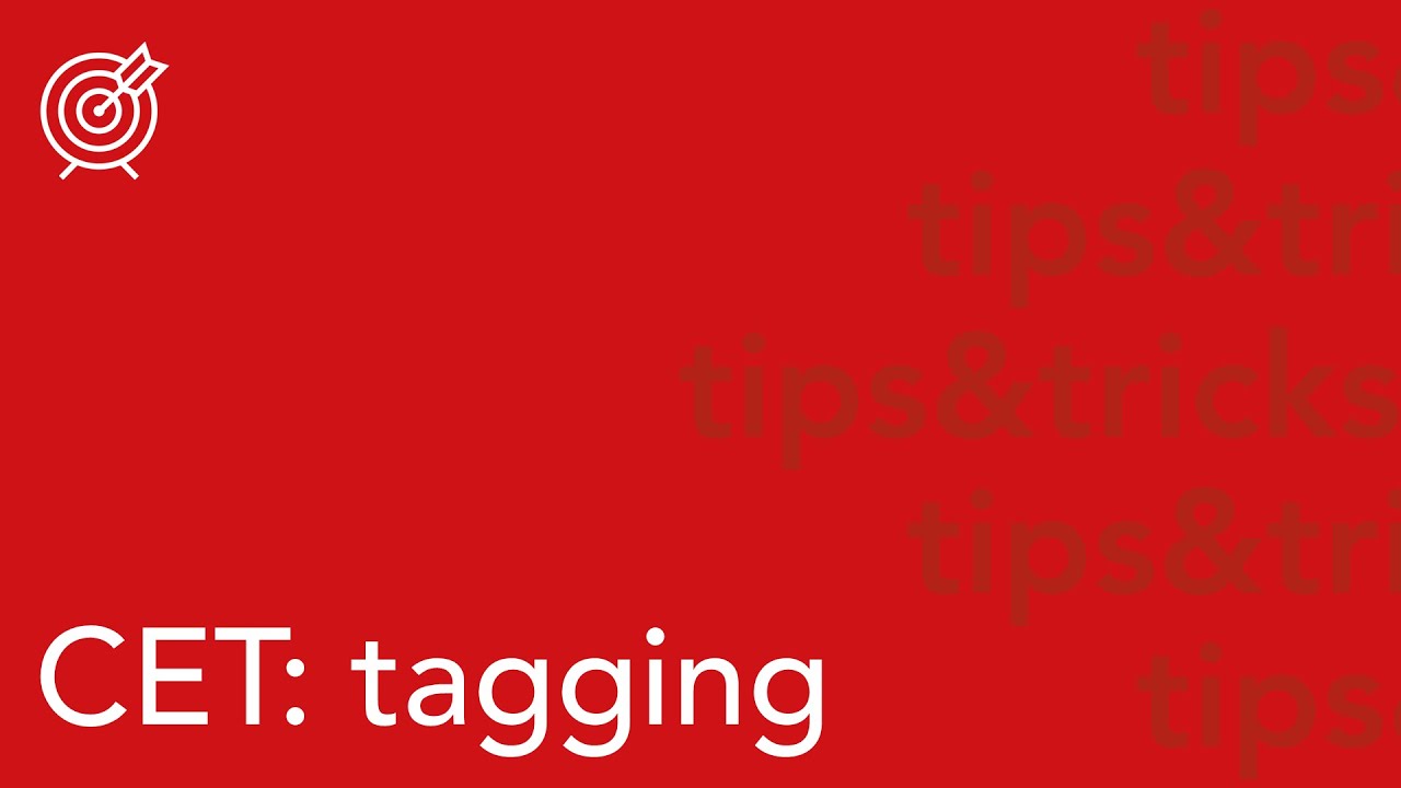 tagging in CET | tips & tricks | kimiko designs