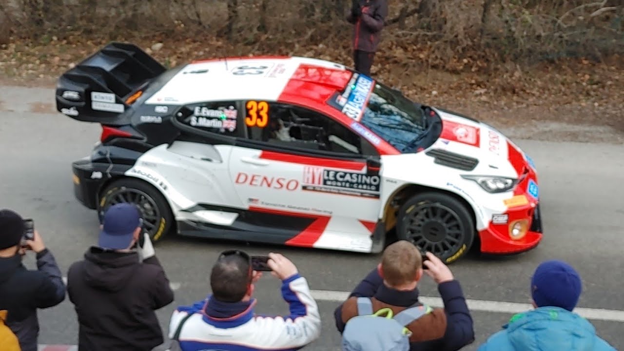 91 Rallye Monte Carlo 2023 SS 4 Puget- Theniers / Saint-Antonin 1 partenza 1 parte 20 gennaio