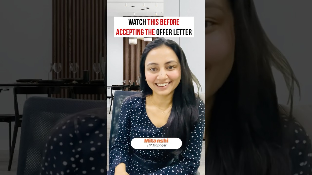 HR explains- What to check in a offer letter | offer letter tips