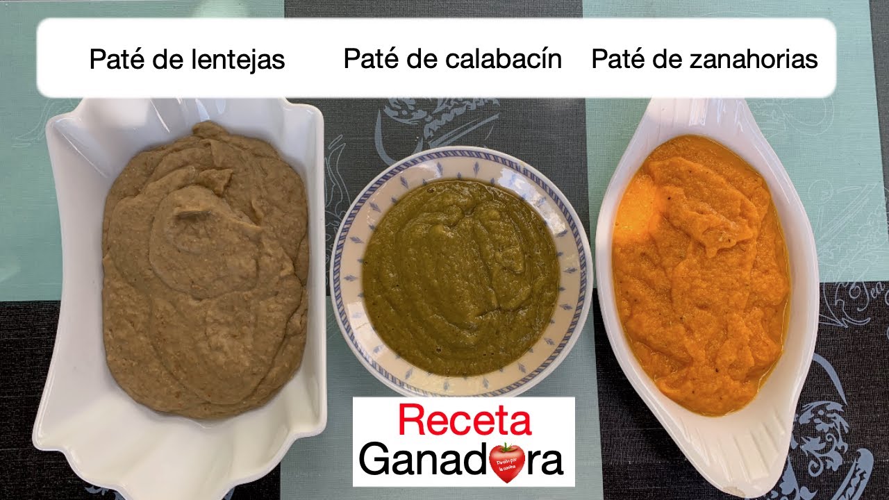 3 patés vegetales caseros sencillos, sanos y sabrosos | Receta ganadora