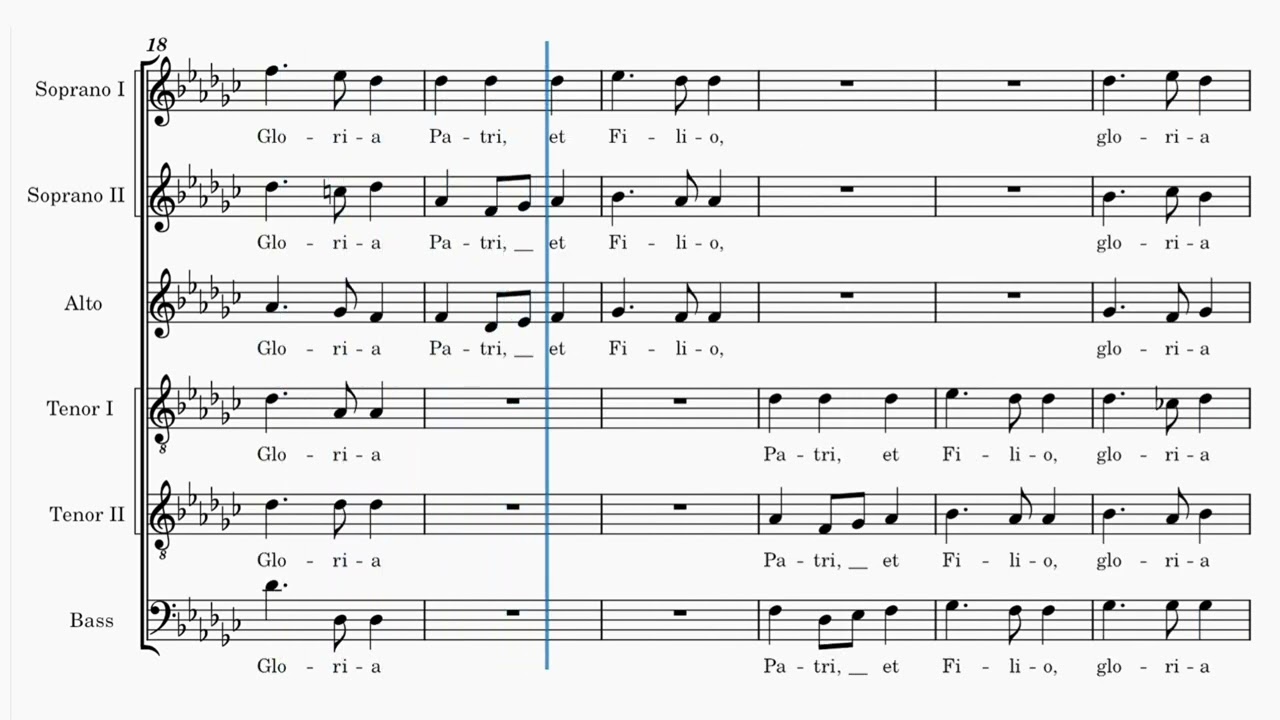 [Soprano II]Homilius, HoWV IV.1 [G flat major], Domine ad adjuvandum me, , Ingressus der Vesper