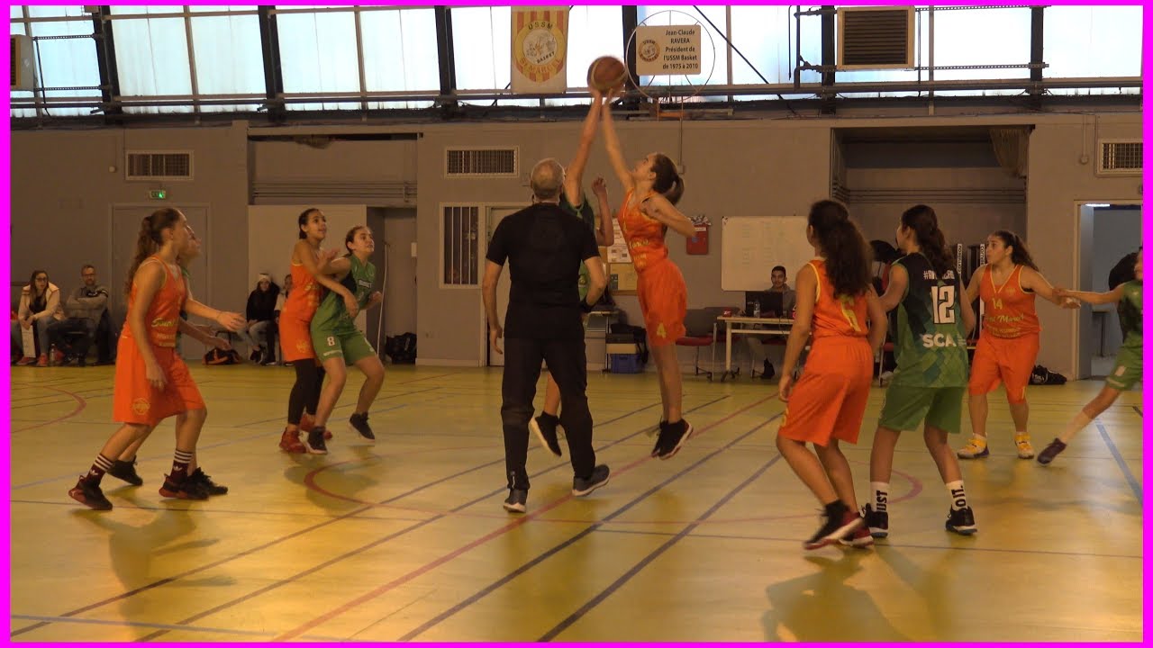 Basket U13 F D3. Cht 13. 1er QT. St-Marcel Marseille vs Rousset 18 janvier 2020