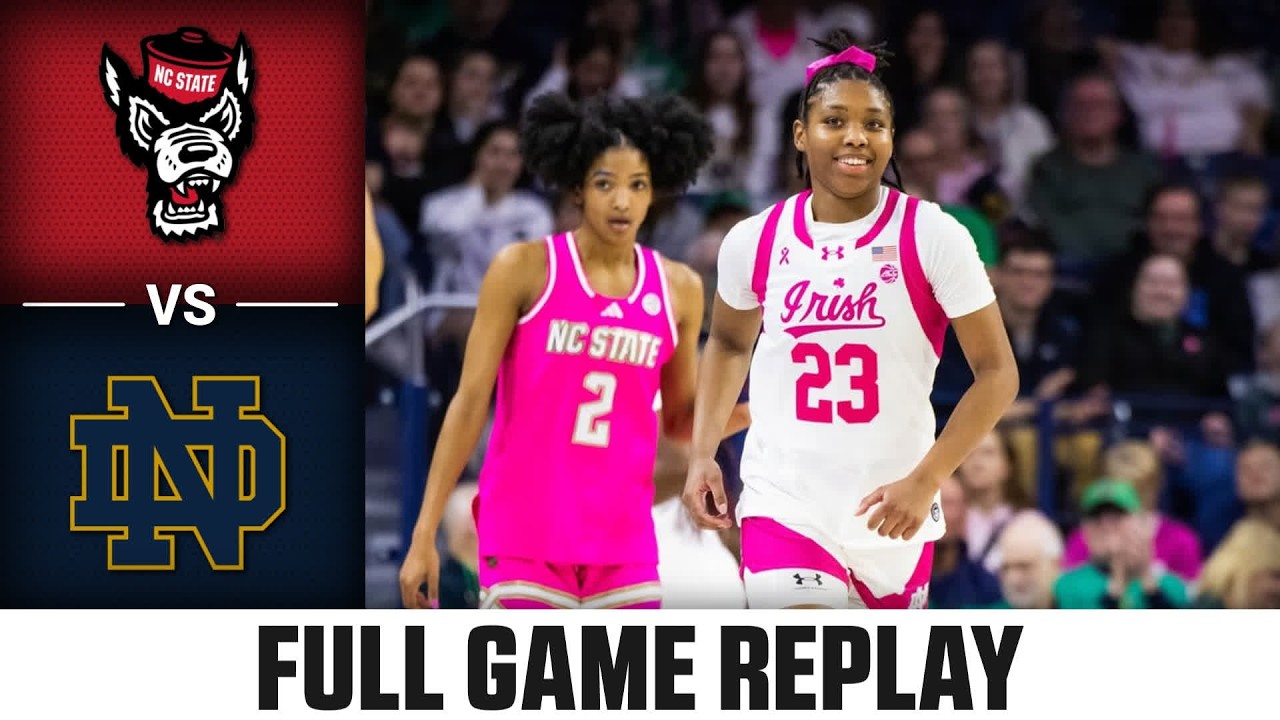 NC State vs. Notre Dame Full Game Replay | 2025-26 ACC Women's Basketball
