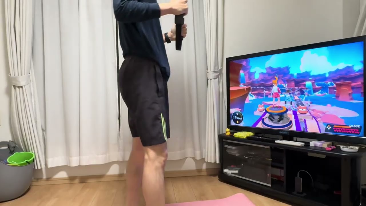 朝からリングフィットアドベンチャーその2