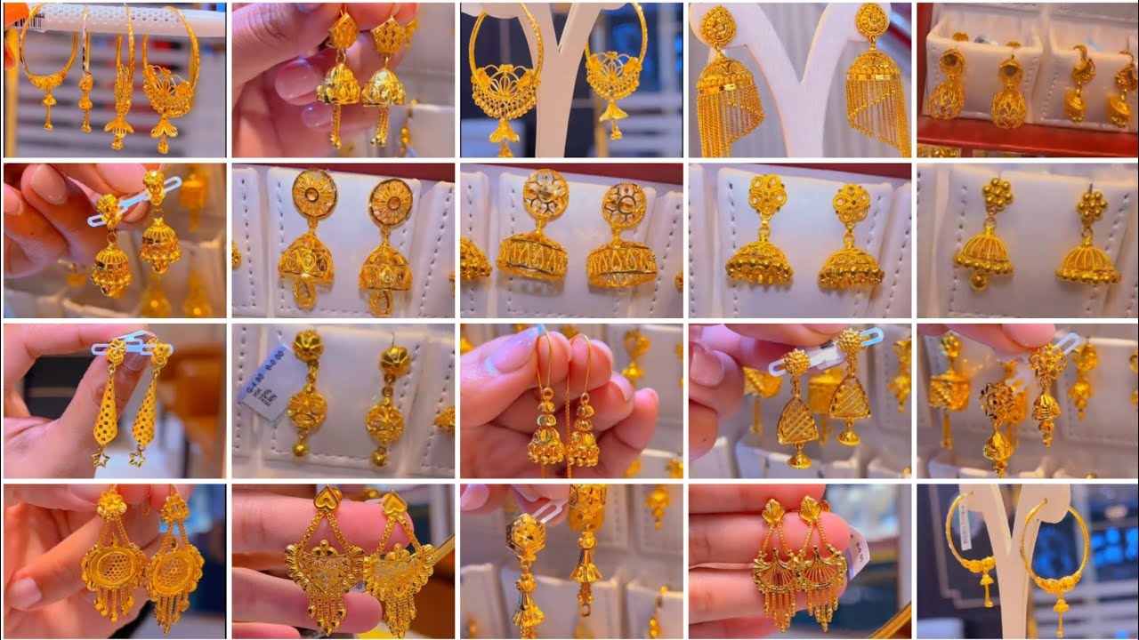 300+ Trendy✨Special 22K LightFull Too Much Lovely & Elegant Gold Earrings 2025