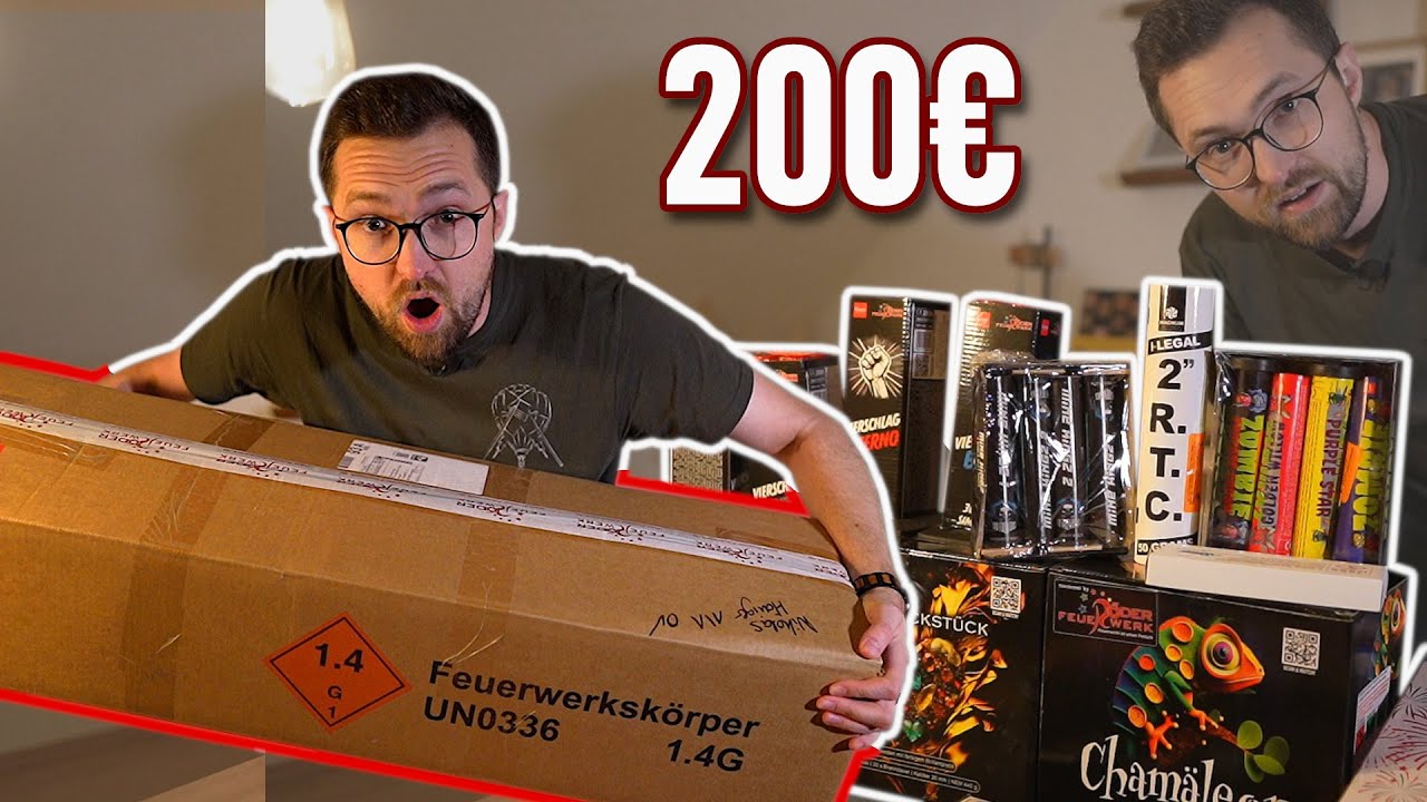 200€ SILVESTER FEUERWERK UNBOXING | Röder Feuerwerk