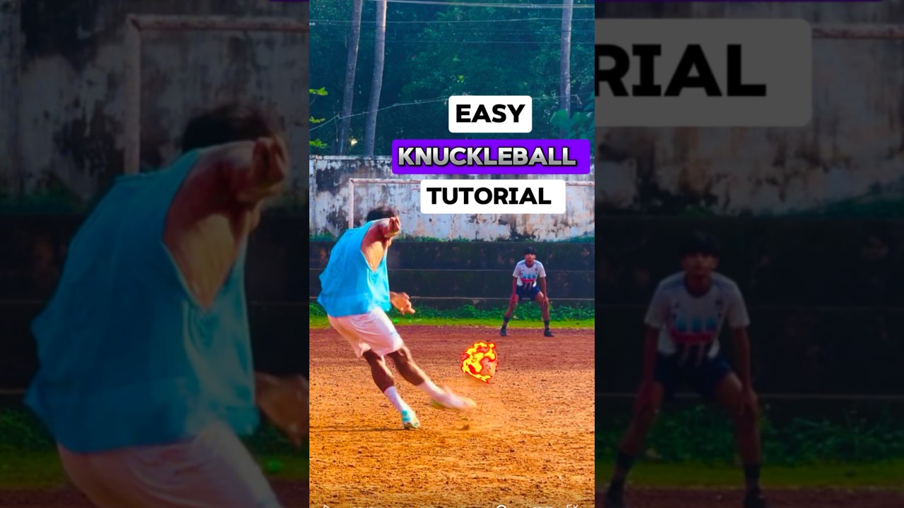 Easy😱 knuckleball tutorial 🌪️🚀 #knuckleball #tutorial #training #freekick #football #soccer #cr7