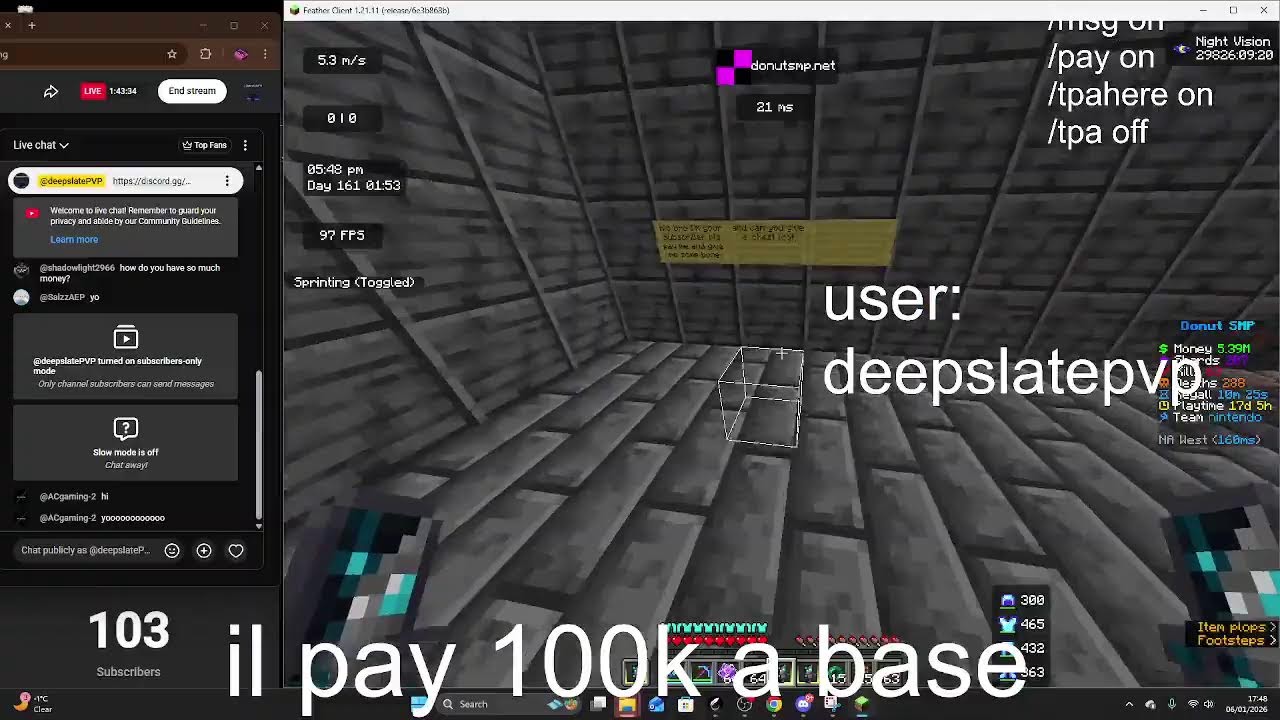 rating bases donut smp!  100k per