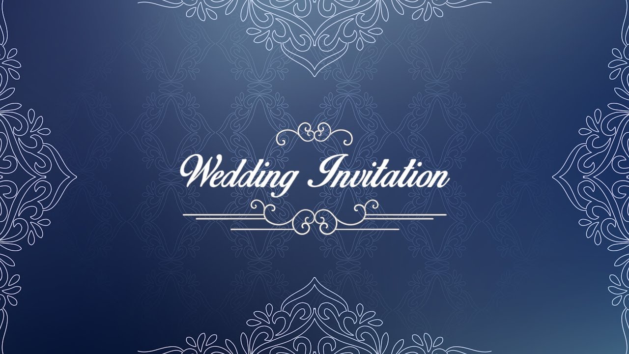 Traditional Wedding Invitation Video | Free Wedding invitation video 91 | Free & Blank