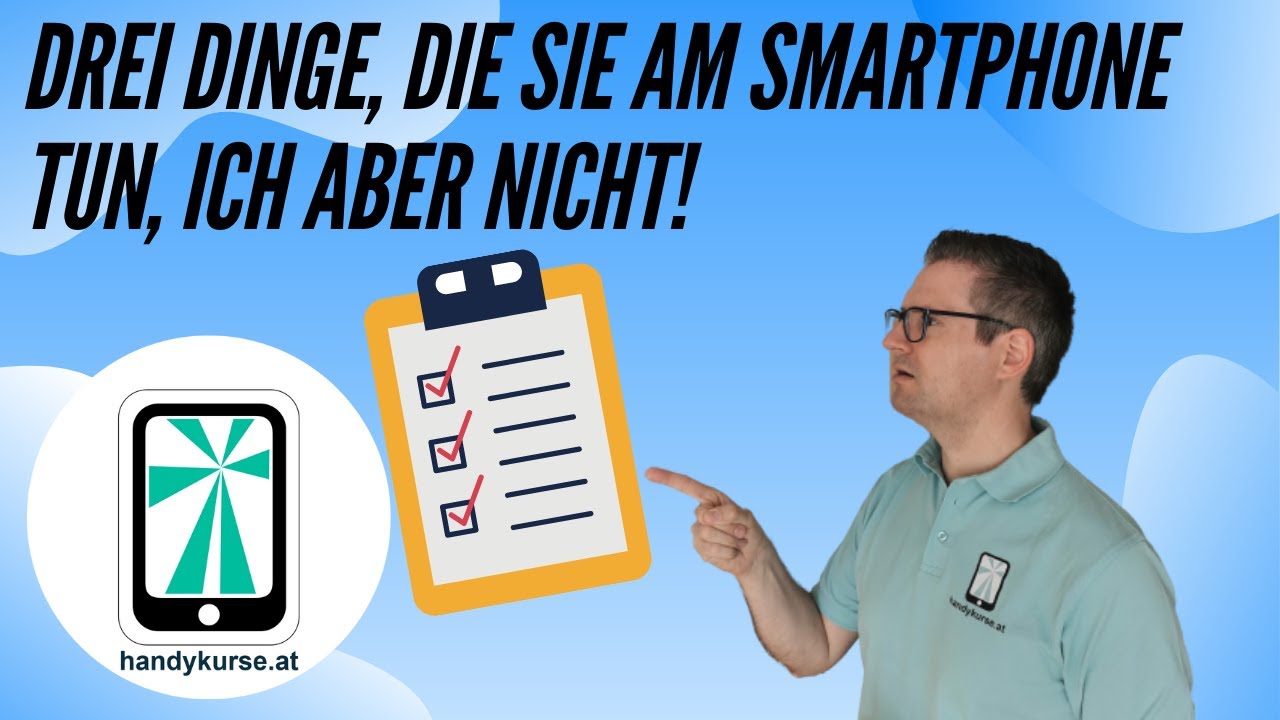 Drei Dinge, die Sie am Smartphone machen, und ich nicht!