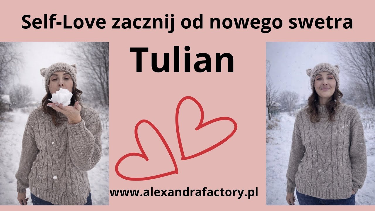 🧶 Walentynkowy Tulian – bo self-love zaczyna się od ciepłego swetra