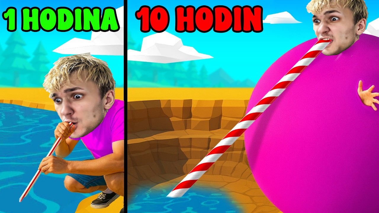 Vypil jsem CELÝ OCEÁN brčkem!