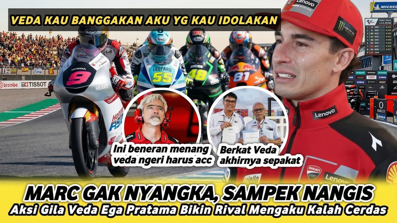 Dunia Moto3 Kaget! Rookie Indonesia Veda Ega Pratama Dominasi Tes Brazil