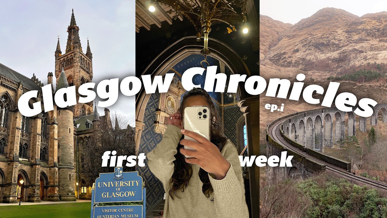 i moved to scotland 🎧📦🚂 | exploring glasgow, new courses, trip to the highlands