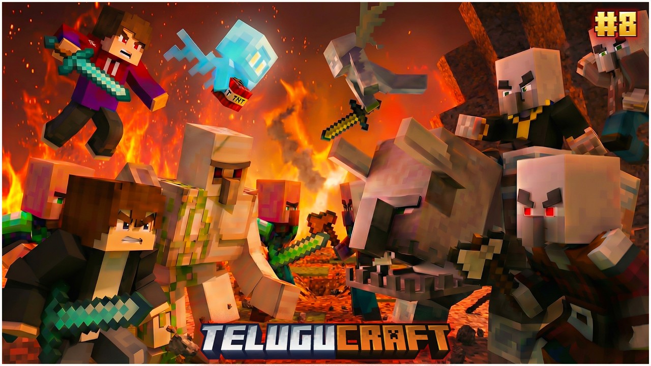 I Became the HERO OF THE VILLAGE on Our SMP | TeluguCraft Smp | #8 | The Music Boy
