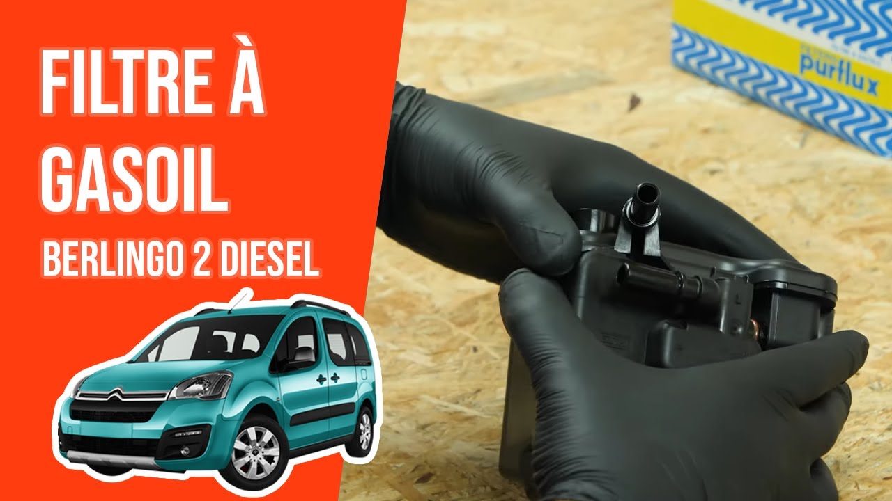 Changer le Filtre à Gasoil Berlingo 2 1.6 HDI ⛽
