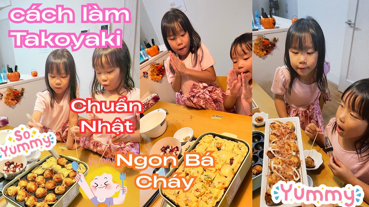 [V#54]🐙MiChi trổ tài làm Takoyaki kiểu Nhật🇯🇵
