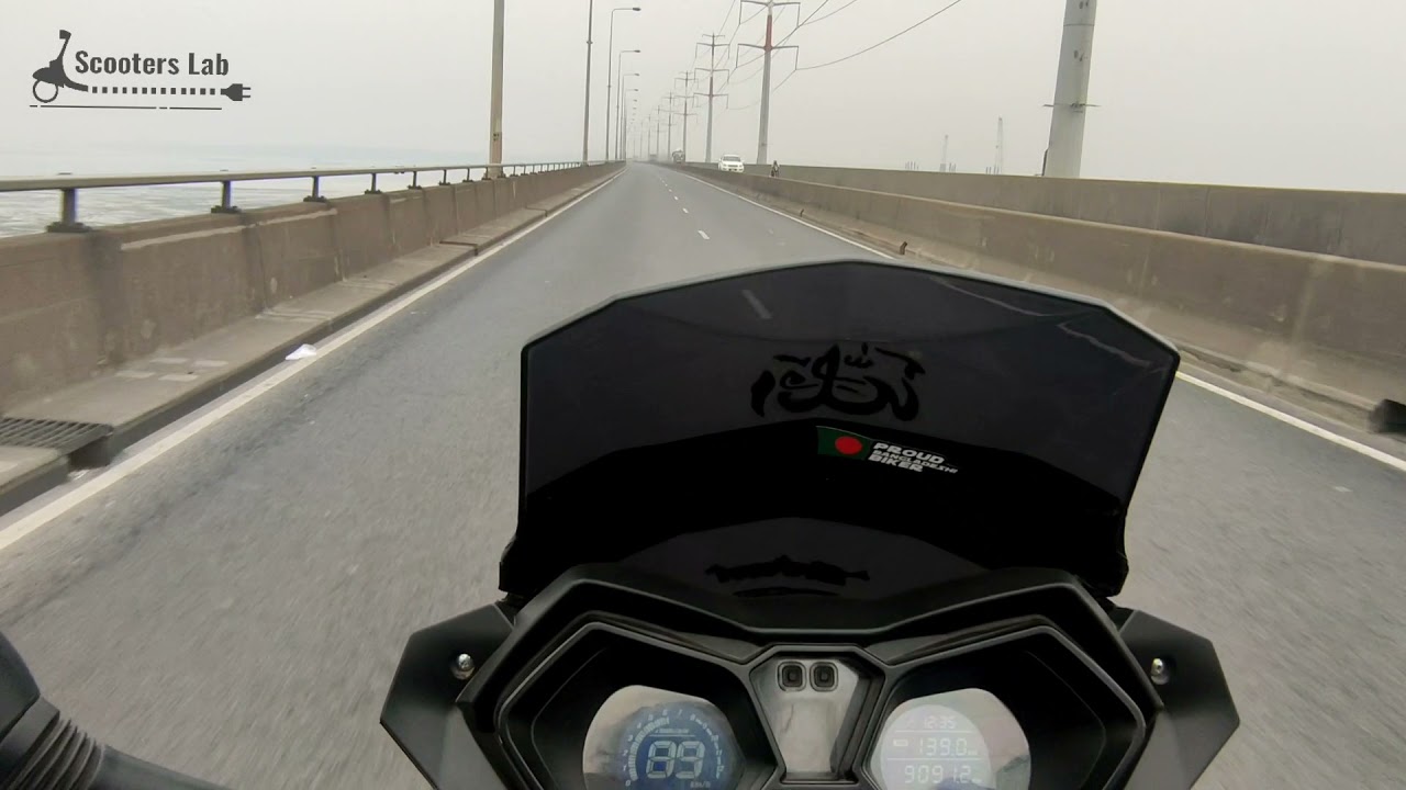 Passing Jamuna Bridge with Znen T9 Scooter