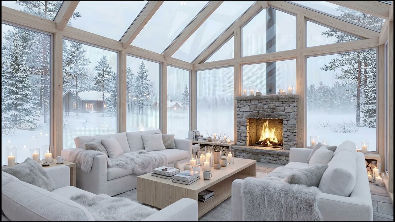 🌨️ Silent Snowfall & Warm Piano | Winter Ambience for Deep Sleep, Relax & Peaceful Night