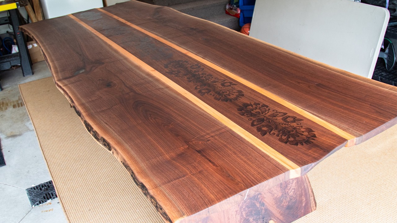 Black Walnut table build (Photo Montage)