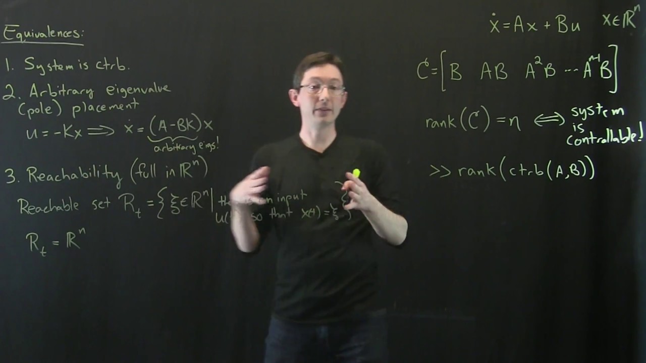 Controllability, Reachability, and Eigenvalue Placement [Control Bootcamp]